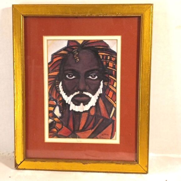 Portrait of a Man Framed Art 11 X 9 - Picture 1 of 5